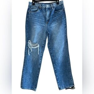 Blank NYC NWT The Howard Mid Rise Loose Fit Jeans‎ Thrashed Women’s Size 28